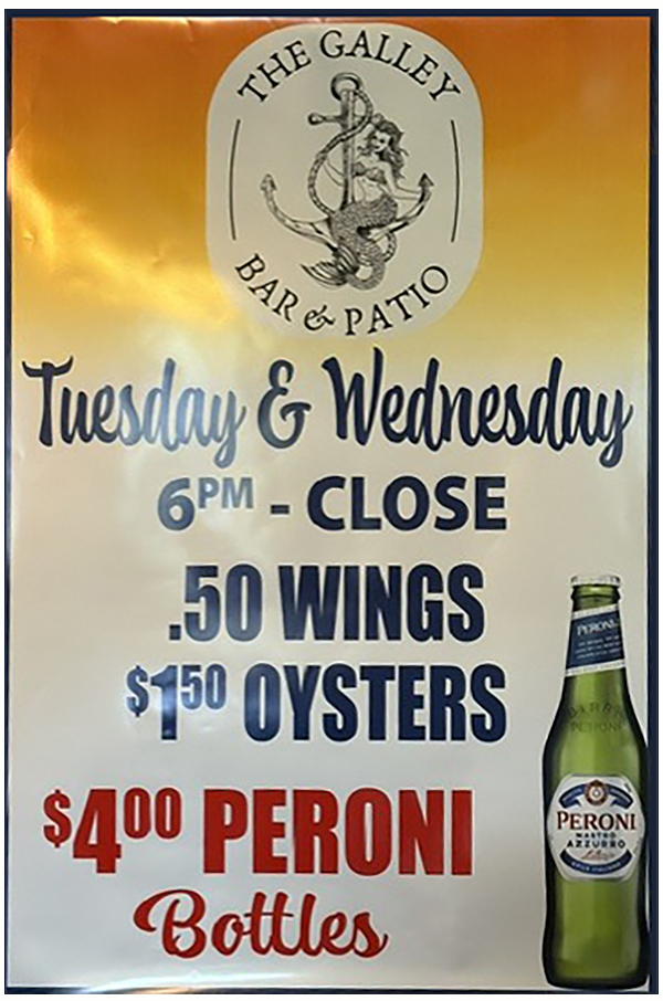 tuesday & wednesday specials